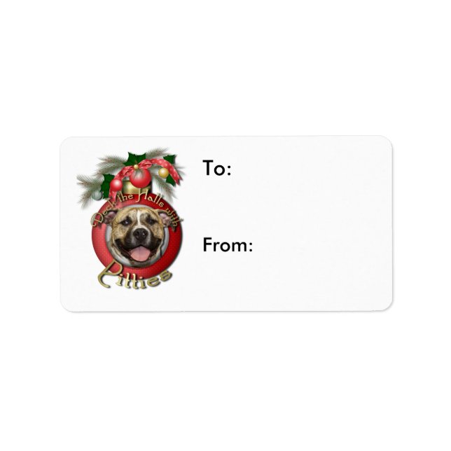 Christmas - Deck the Halls - Pitties - Tigger Label (Front)
