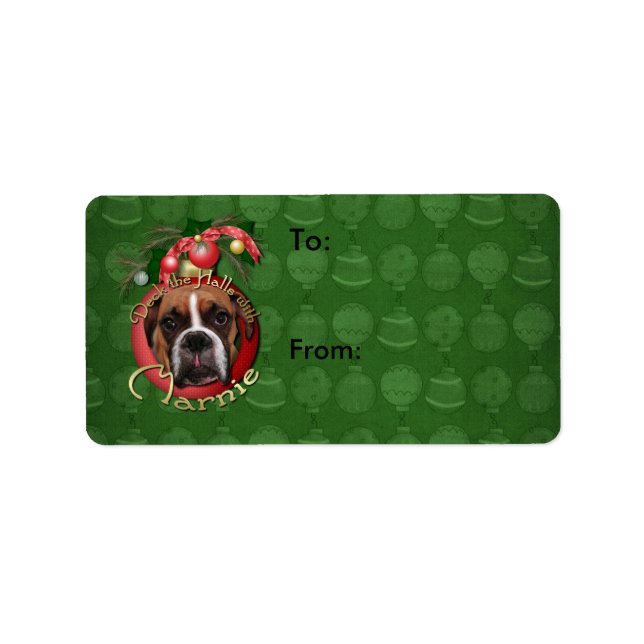 Christmas - Deck the Halls with Marnie Label (Front)