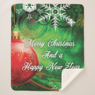 Christmas Decor Sherpa Blanket