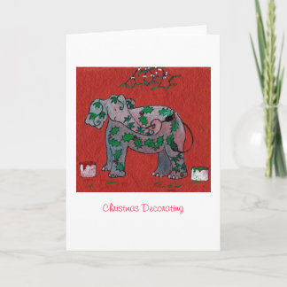Christmas Decorating Holiday Card