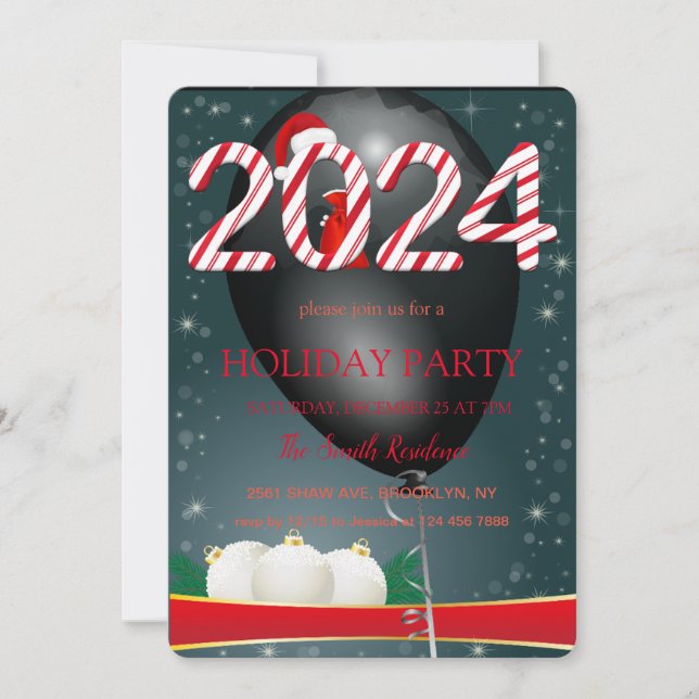 Christmas decoration , Christmas  Invitation (Front)