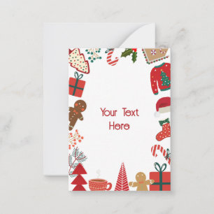 Christmas decoration fun card