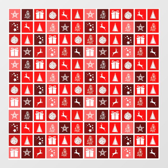 Christmas Decoration Holiday Red Pattern (Sheet)