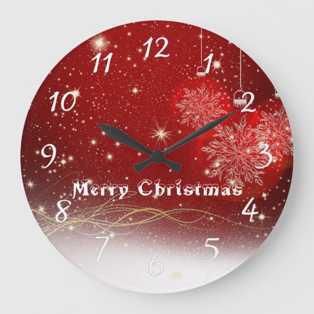 Christmas decoration large clock (Front)