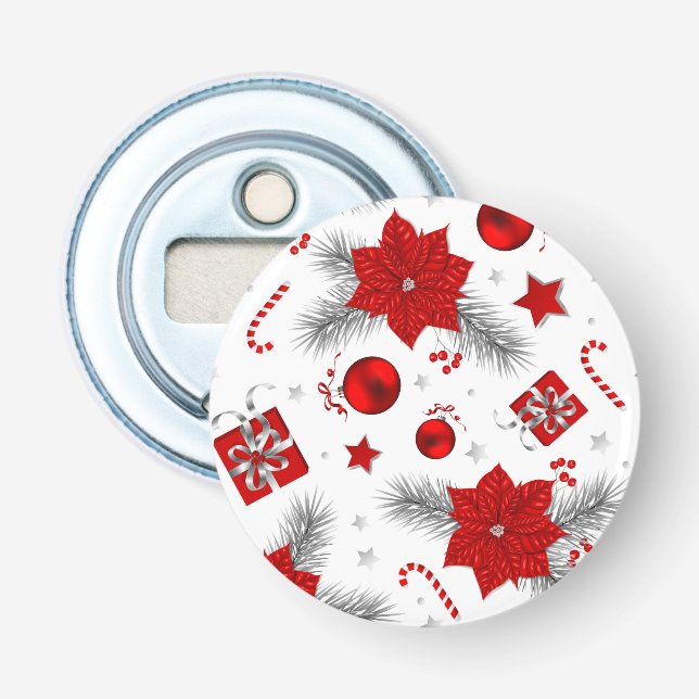 Christmas decoration pattern bottle opener (Front)