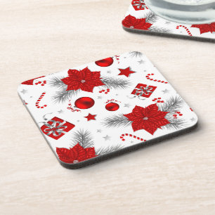 Christmas decoration pattern coaster