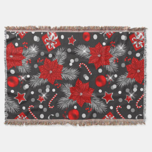 Christmas decoration pattern design throw blanket