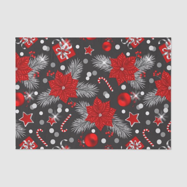 Christmas decoration pattern design tissue paper (Front)
