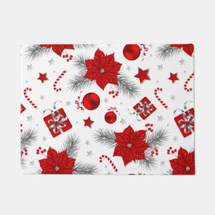 Christmas decoration pattern doormat