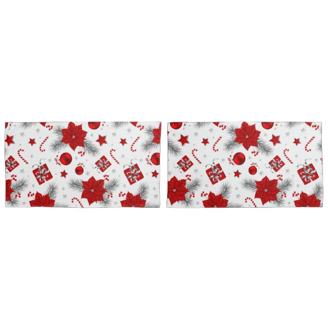 Christmas decoration pattern pillowcase (Front-Set)