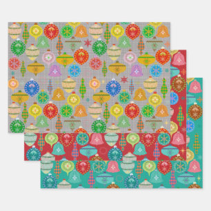 Christmas decoration pattern wrapping paper sheet