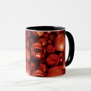Christmas Decoration Red Baubles Mug