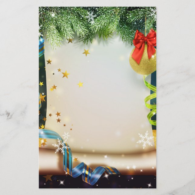 Christmas decoration stationery (Front)