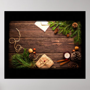 Christmas Decoration with Barn Wood and Pine
