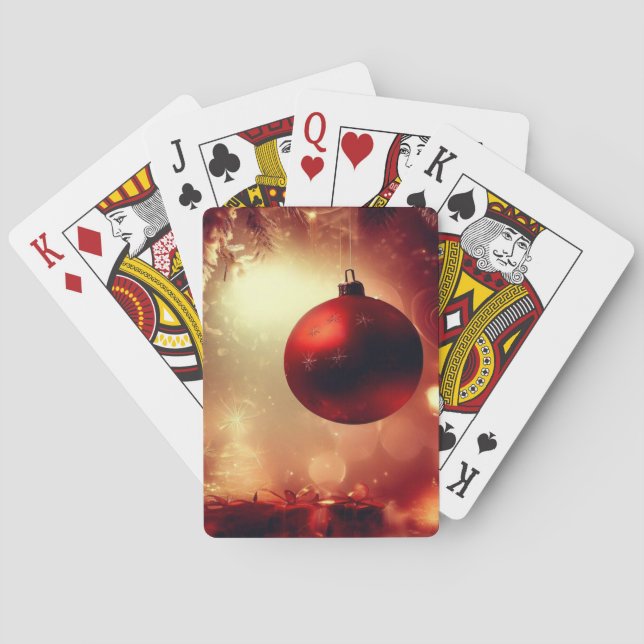 Christmas Decorations (5) Playing Cards (Back)