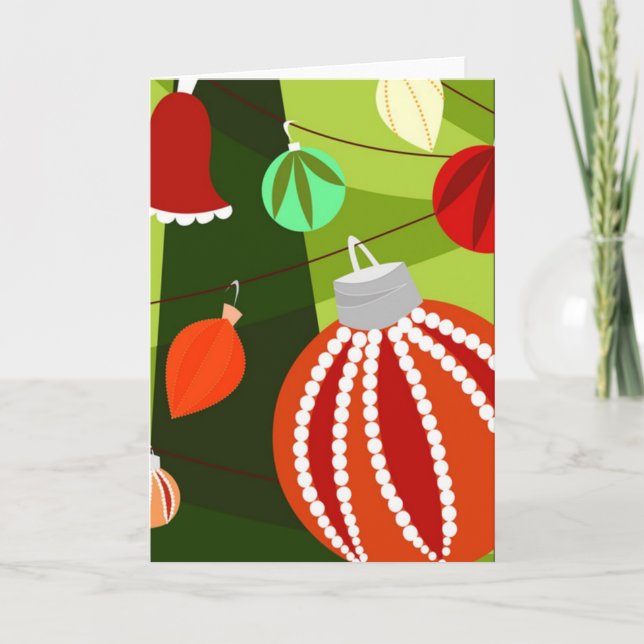 Christmas Decorations Art Card (Front)