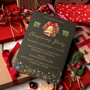 Christmas Decorations Company Party Invitation