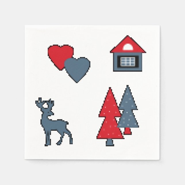 Christmas decorations , gift , decoration , greeti napkin (Front)