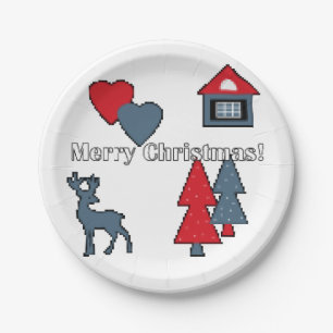 Christmas decorations , gift , decoration , greeti paper plate