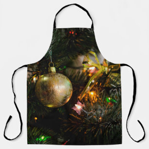 Christmas decorations on the Christmas tree Apron