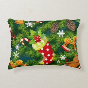 Christmas Decorations Pattern Decorative Cushion