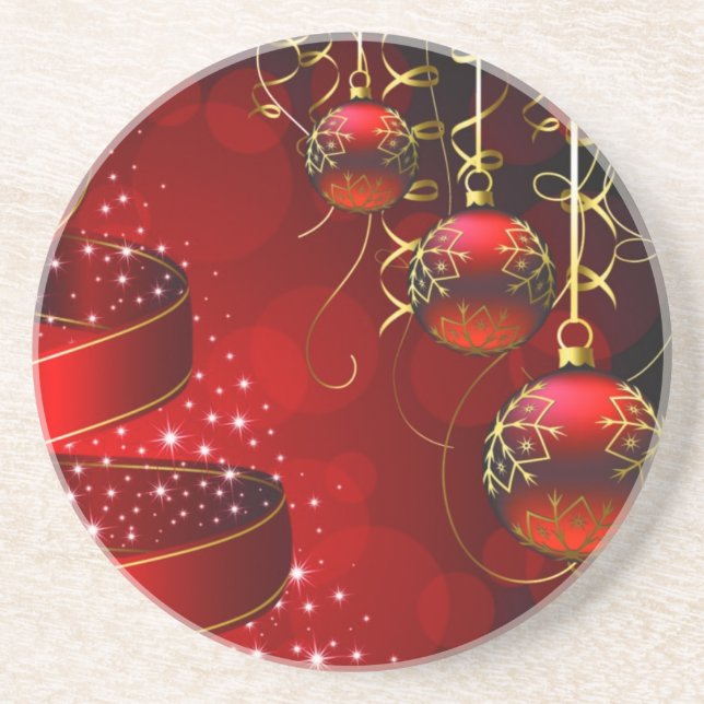 **CHRISTMAS DECORATIONS** SANDSTONE COASTER (Front)