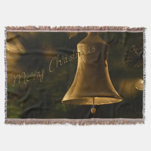 Christmas Decorative Bell Throw Blanket (Front)