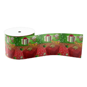 Christmas Decorative Ribbon, Elf Grosgrain Ribbon