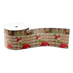 Christmas Decorative Ribbon, Elf Grosgrain Ribbon