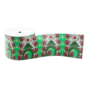 Christmas Decorative Ribbon, Football Grosgrain Ribbon