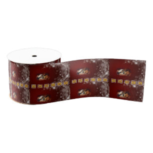 Christmas Decorative Ribbon, Jesus Christ Grosgrain Ribbon