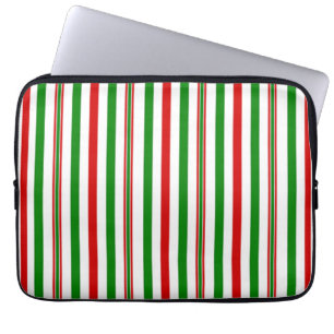 Christmas Decorative Stripes Laptop Sleeve