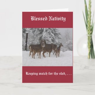 Christmas dee card with Orthodox Christian message