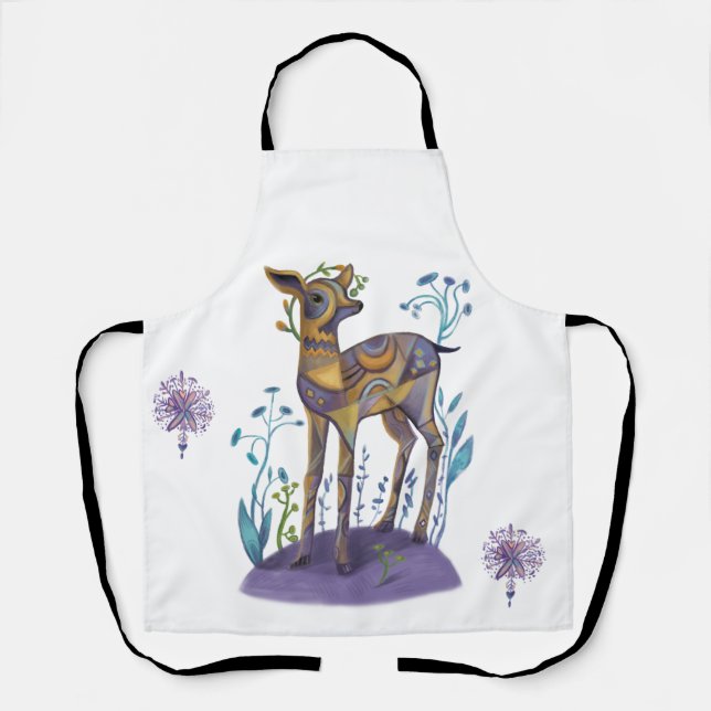 christmas  deer  apron (Front)