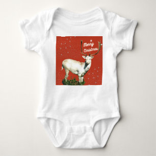 Christmas Deer Baby Bodysuit