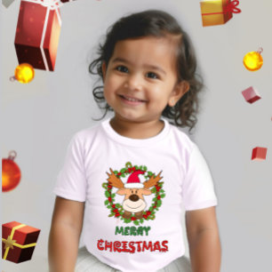 Christmas deer baby T-Shirt