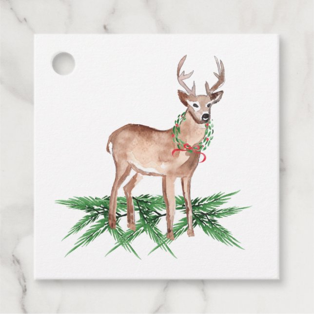 Christmas Deer Gift Tags (Front)