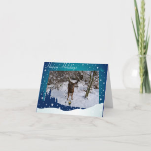 Christmas Deer Holiday Card