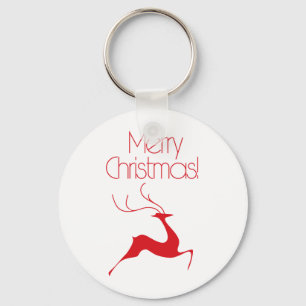 Christmas deer key ring
