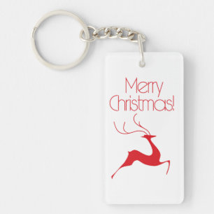 Christmas deer key ring