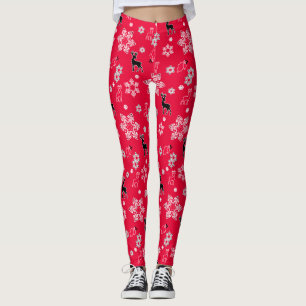 Christmas deer, leggings