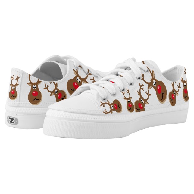Christmas Deer Low Tops (Pair)