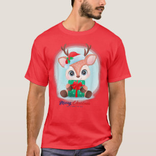 Christmas Deer Merry Christmas Happy New Year T-Shirt