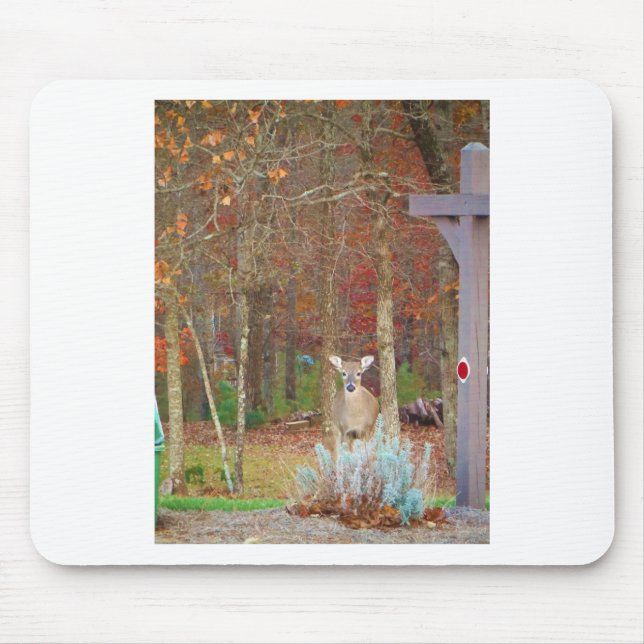 Christmas Deer Mouse Pad (Front)