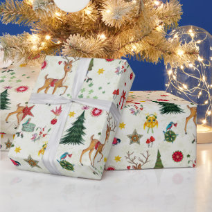 Christmas Deer   Name   Glossy Wrapping Paper