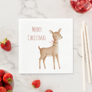 Christmas Deer Napkin