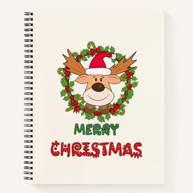 Christmas deer notebook (Front)