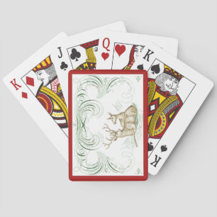 Christmas Deer Playing Cards