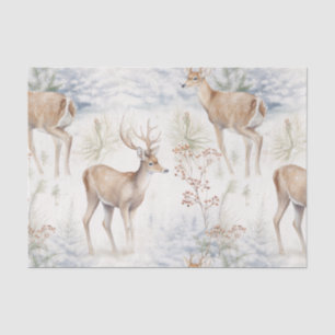 Christmas Deer Seamless Pattern Tissue Paper