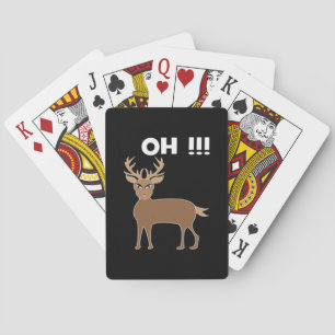 Christmas Deer Season Cute Festive Retro Style  Playing Cards